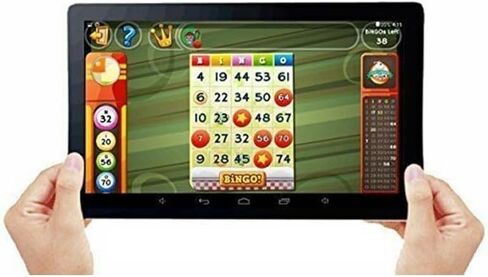 'The Gamer' Plus Custom Silicone Cover - Over 100 Offline Games & Internet Options for Senior Citizens On A 10" Tablet with Protective Non-Slip Cover in Kuwait