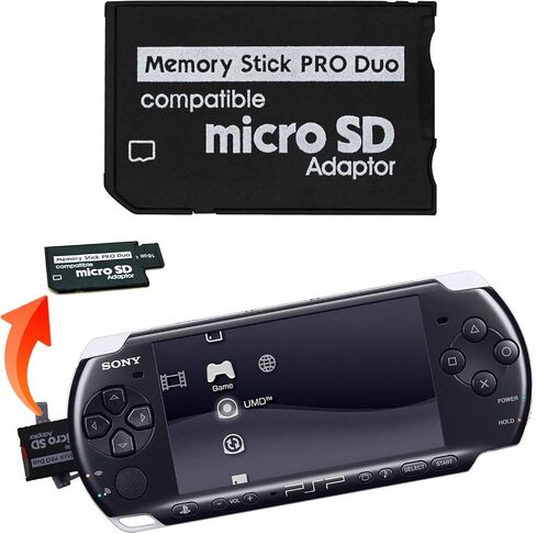 (10 عبوات) بطاقة محول Micro SD إلى PSP Memory Stick PRO Duo MagicGate، متوافقة مع Sony PSP PlayStation Portable/Camera/Handycam in Kuwait