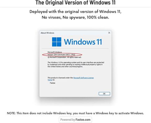 Bootable USB Flash Drive Installer for Windows 11 Pro/Home 64 Bit in Kuwait