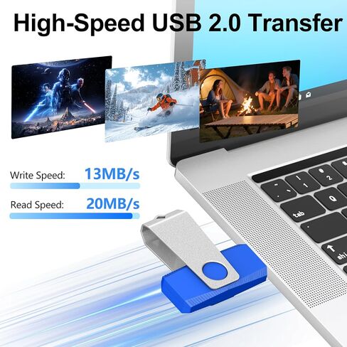 TEWENE 2GB USB Flash Drive 2-Pack Thumb Drive (&2PCS Type-C Adapter) in Kuwait