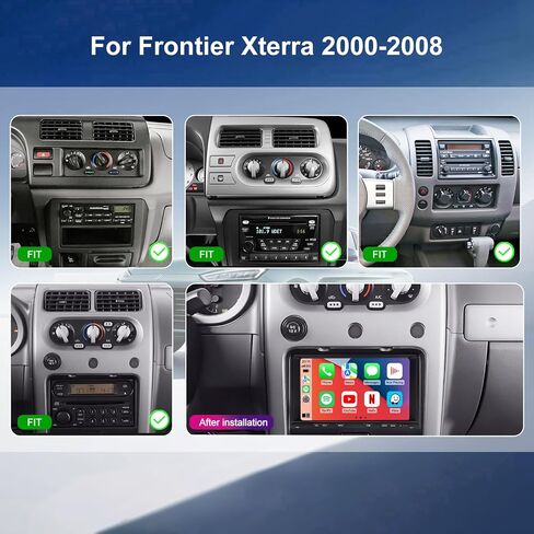 Upgrade Car Radio for Nissan Xterra Frontier 2000 2001 2002 2003 2004 2005 2006 2007 2008, 7 Inch Touch Scree Headunit Stereo with Wireless Carplay Android Auto GPS FM SWC WIFI Bluetooth Backup Camera in Saudi Arabia