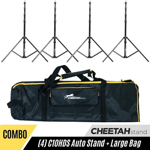 CHEETAHSTAND C10HDS Heavy Duty Auto Stand with Springs and Large 4 Slot Bag Combo, 49 Inch Bag, Set of 4 in Kuwait