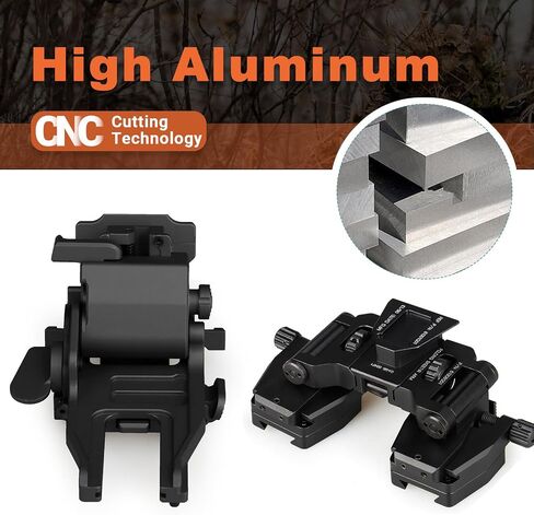 New Metal Multi-Function Foldable Dovetail NVG Bracket and Metal Double Dovetail Helmet Bridge Mount for PVS-18/NVG 30 use for Hunting/Outdoors in Saudi Arabia