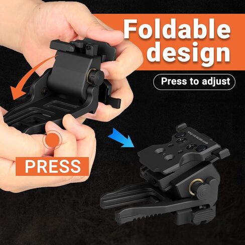 New Metal Multi-Function Foldable Dovetail NVG Bracket and Metal Double Dovetail Helmet Bridge Mount for PVS-18/NVG 30 use for Hunting/Outdoors in Saudi Arabia