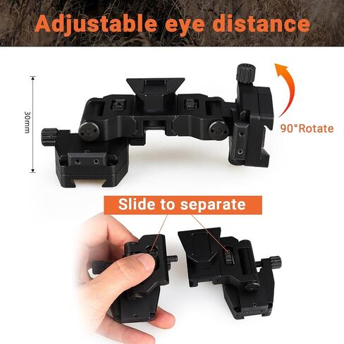 New Metal Multi-Function Foldable Dovetail NVG Bracket and Metal Double Dovetail Helmet Bridge Mount for PVS-18/NVG 30 use for Hunting/Outdoors in Saudi Arabia