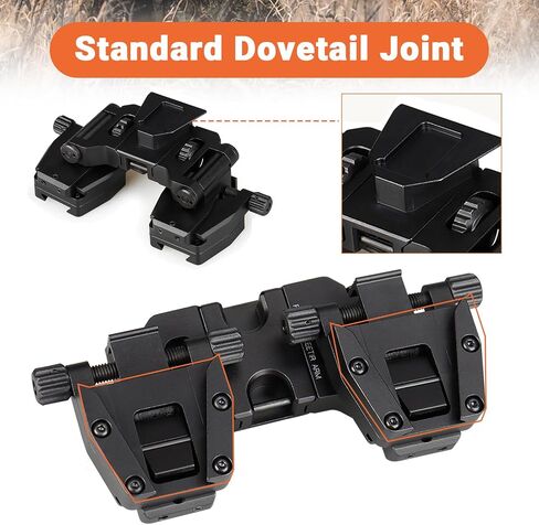 New Metal Multi-Function Foldable Dovetail NVG Bracket and Metal Double Dovetail Helmet Bridge Mount for PVS-18/NVG 30 use for Hunting/Outdoors in Saudi Arabia