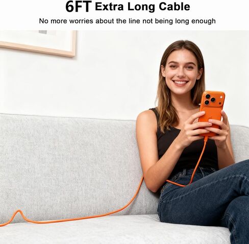 iPhone 17 16 15 Charger Fast Charging, 40W USB C Charger Block and Cable in Kuwait