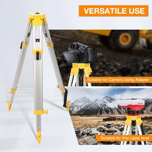 32X Automatic Optical Level Kit, Lightweight Aluminum Surveying Tripod 62.2"/1580mm and 9 FT Dual Sided Aluminum Grade Rod, 32X Optical Automatic Level in Kuwait