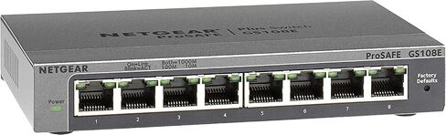 NETGEAR (GS108MX) Switch 10GB Ethernet, 10G Multi-Gigabit Ports, 1 Multi Gig SFP+ Ports, Prosafe Protection, Perfect Lifetime Support, Desktop or Rackable Position in Kuwait