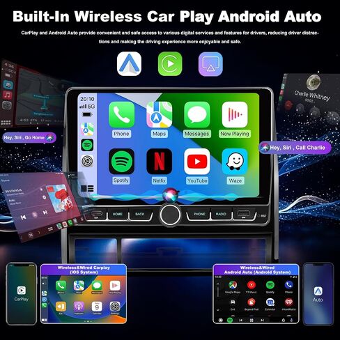 4+64G 5GWiFi Upgrade Car Radio for Toyota Tacoma 2005-2015, 9inch Android 13 Touch Screen Head Unit, Wireless Carplay Android Auto Double Din Stereo GPS Navigation Bluetooth FM SWC Truck Backup Camera in Saudi Arabia