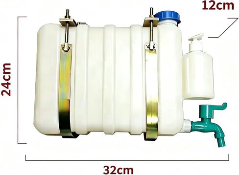 Portable Water Tank with Faucet for Trucks, 9L/ 2.5 Gallon ABS in Kuwait