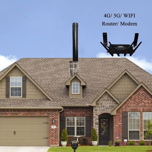 Outdoor 2x2 5G MIMO Antenna 4G LTE WiFi Omni Directional Antennas High Gain 12dBi Wide Band 600-3800MHz for Modems & Routers Cellular on T-Mobile Verizon AT&T with TS-9 SMA 10meter Cable in Kuwait