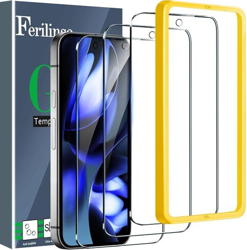 Ferilinso 3 Pack Screen Protector for Google Pixel 9A, Tempered Glass in Kuwait