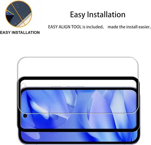 2+2 Pack Alignment Frame Designed Tempered Glass Film For Google Pixel 9a Screen Protector 2-Pack with Camera Lens Protector 2-Pack in Kuwait