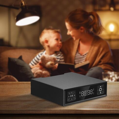 Biometric Gun Safe with LED Clock,Quick Entry Gun Safe,Safe Boxes that can be unlocked with Fingerprints,Passwords,APP,Cards,Drawer Safe Boxes for Home Nightstands (4-digit keypad code) in Kuwait