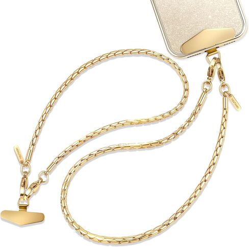MOUTAKEY Metal Phone Chain 2-Pack,Phone Wrist Strap with 2 Metal Tabs in Saudi Arabia