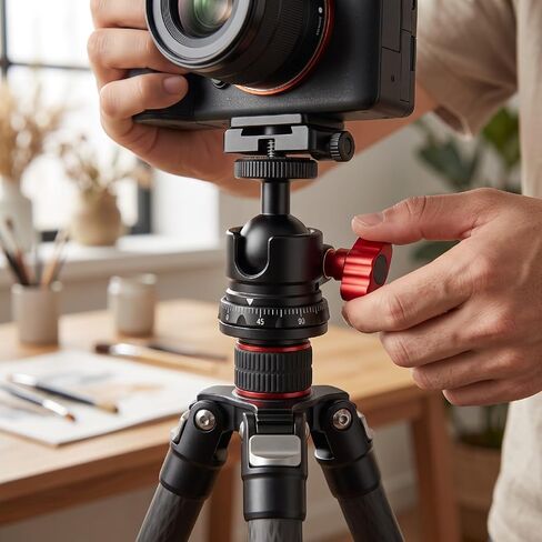 Cryfokt Aluminum Alloy Ball Head, 360 Panoramic Rotation in Kuwait