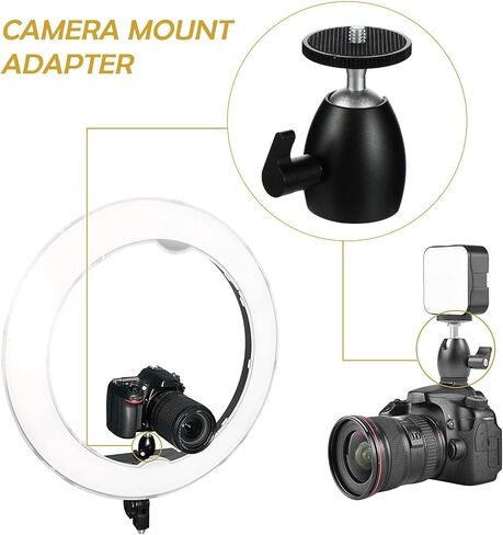VALICLUD Camera Tripod Ball Head Adapter Aluminum Alloy Mount 2pcs 1/4 Inch in Kuwait