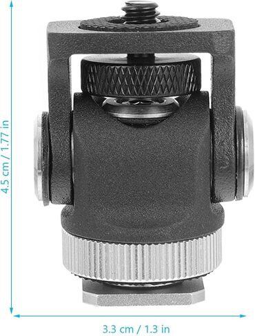 Zerodeko Mini Ball Head 1/4 Inch Aluminum Alloy Mount for Fill Light in Kuwait