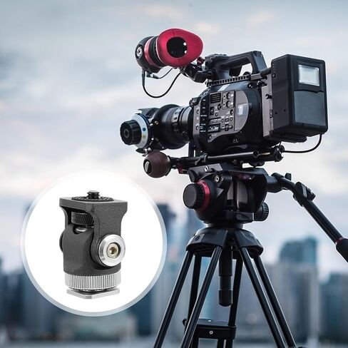 Zerodeko Mini Ball Head 1/4 Inch Aluminum Alloy Mount for Fill Light in Kuwait