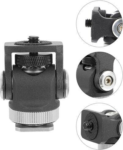 Zerodeko Mini Ball Head 1/4 Inch Aluminum Alloy Mount for Fill Light in Kuwait
