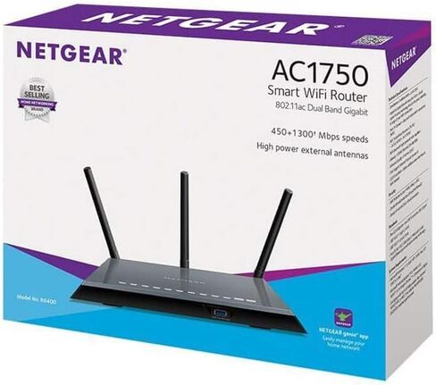 Netgear R6400 AC1750 Smart Wi-Fi Router (R6400-100NAS) Black - New (Renewed) in Kuwait