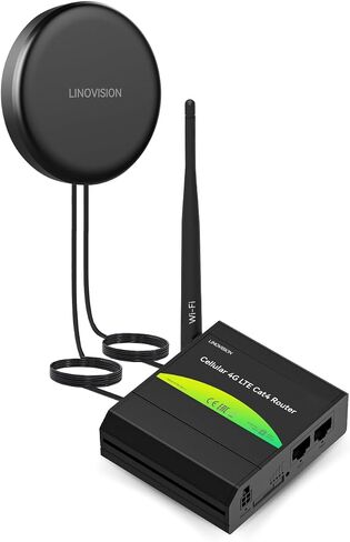 LINOVISION Industrial 4G LTE Cellular Router with Upgraded 2-in-1 Antenna in Kuwait