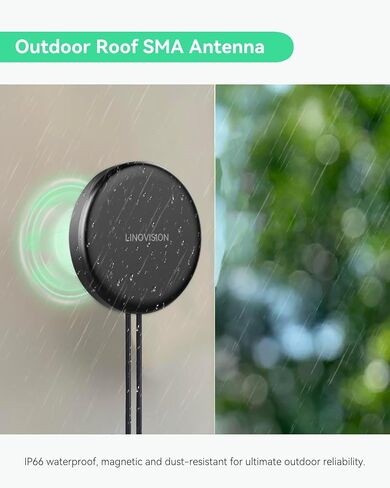 LINOVISION Industrial 4G LTE Cellular Router with Upgraded 2-in-1 Antenna in Kuwait