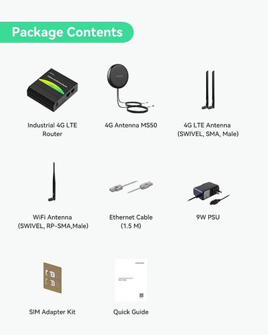LINOVISION Industrial 4G LTE Cellular Router with Upgraded 2-in-1 Antenna in Kuwait