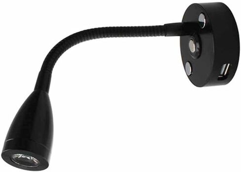 LED ReadingUSB Black Silver Flexible Hose Modern Bedroom Living Room Study Room Aluminium (Color : B) in Kuwait