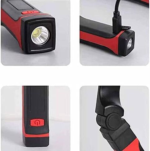 Camping USB Rechargeable Book Lamp LED Neck Reading Light Modern Outdoor Long Lasting Brightness Levels Bendable Arms in Kuwait