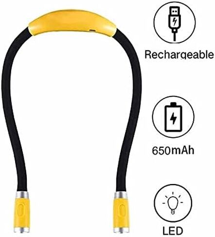 Rechargeable Reading Light Dropshipping Book Lamp USB Flexible Strong Arm Bright LED Camp Lamps in Kuwait