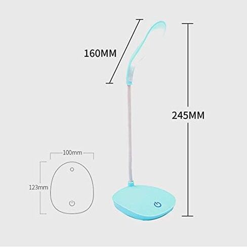 USB Rechargeable Desks Table Lamp Adjustable Intensity Reading Light Touch Switch Desk Lamps Desk Lamps (Body Color : C) in Kuwait
