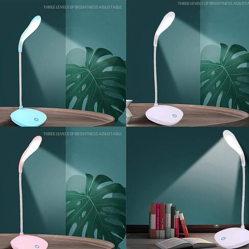USB Rechargeable Desks Table Lamp Adjustable Intensity Reading Light Touch Switch Desk Lamps Desk Lamps (Body Color : C) in Kuwait