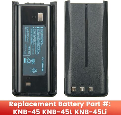 5X KNB-45 KNB-45L Battery Compatible for Kenwood TK-3312 TK-2200 TK-2207 TK-2312 TK-3200 TK-3207 TK-2202L TK-2212 TK-3212 TK-3300 TK-3302 Two Way Radio KNB-29N KNB-53N KNB-69L in Saudi Arabia