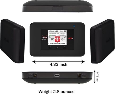 نقطة اتصال متنقلة Verizon Jetpack 4G LTE غير مقفلة (AC791L) تدعم 802.11ac/b/g/n in Kuwait
