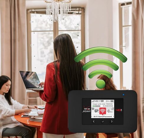 نقطة اتصال متنقلة Verizon Jetpack 4G LTE غير مقفلة (AC791L) تدعم 802.11ac/b/g/n in Kuwait