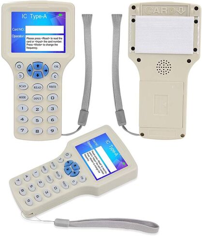 LIBO RFID Smart Card Reader Writer NFC 13.56MHz Copier 125KHz Duplicator Programmer Multi-Frequency Decoding Software USB Support with Readable Rewritable RFID Keyfobs Tags in Kuwait