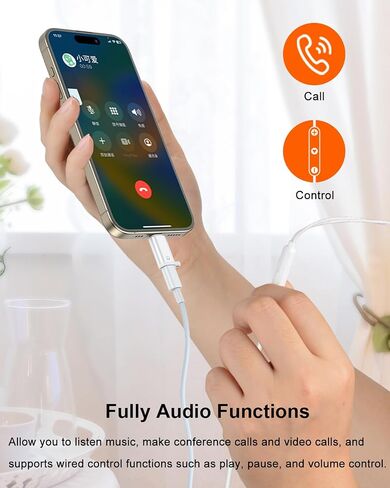AreMe Headphone Adapter for iPhone Lightning to USB C Audio Adapter in Kuwait