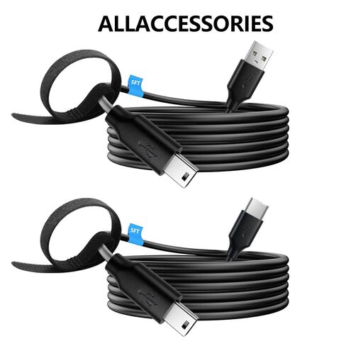 [2-Pack USB & USB C Charging Cable for Texas Instruments Calculators, TI-84 Plus CE, TI-84 Plus C Silver Edition, TI 89 Titanium, TI Nspire CX-5ft in Kuwait