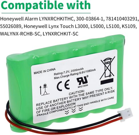 300-03864-1 Battery Replacment for Honeywell Alarm Lynx WALYNX-RCHB-SC in Kuwait