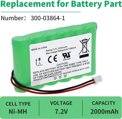 300-03864-1 Battery Replacment for Honeywell Alarm Lynx WALYNX-RCHB-SC in Kuwait