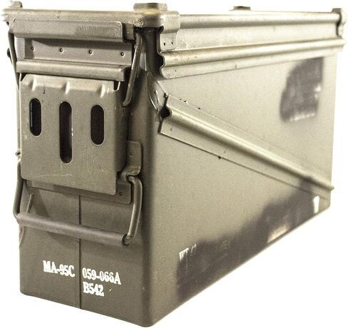 Ammo Can Man USGI Ammo Can - 40MM, Metal, Olive Drab Green, 17in x 10in - G in Saudi Arabia