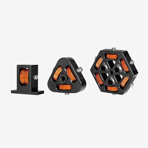 Suitable for Magic Wand RGB Light bar LED Video Light with Three universal1/4 Screws and a Universal 1/4" Screw Hole to Connect the Bracket to the Equator (Three-Sided Screws) (Three-Sided Interface) in Kuwait