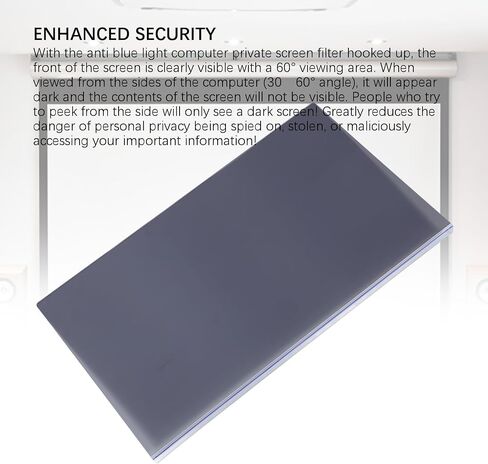 27 Inch Computer Private Screen Filter, Anti Blue Light Screen Protector, Removable Hanging Privacy Filter for 26-27 Inch 16:9 Widescreen Desktop Monitors with PET Film in Kuwait