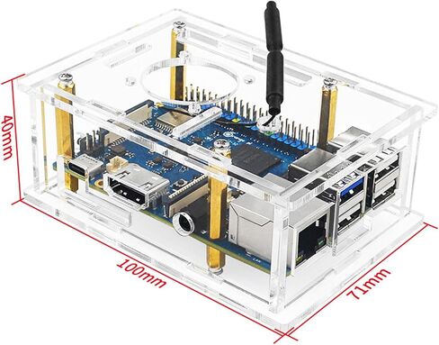 Case for 3B Development Board Enclosure Shells Accurate Opening Ports with Fan Heat Sink Case in Saudi Arabia