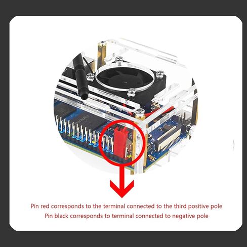 Case for 3B Development Board Enclosure Shells Accurate Opening Ports with Fan Heat Sink Case in Saudi Arabia