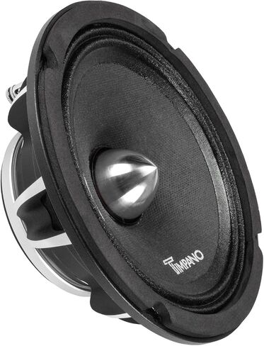 Timpano 1200 Watts 6.5" Neodymium Midrange Speakers of TPT-NEO6-4 Bullet 4 Ohm Shallow Mount PRO Audio Mid Range Loudspeaker (Bundle 2 Speakers) High Output Premium Car Speaker in Saudi Arabia