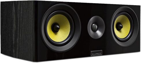 Fluance Signature HiFi 2-Way Center Channel Speaker for Enhanced Dialogue and Vocals in Home Theater Surround Sound Systems - Black Ash (HFC) in Saudi Arabia