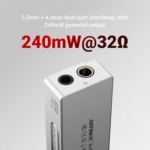 AIYIMA H4 مضخم صوت سماعة رأس USB C محمول عالي الدقة، DSD512 ES9039Q2M DAC Amp in Kuwait